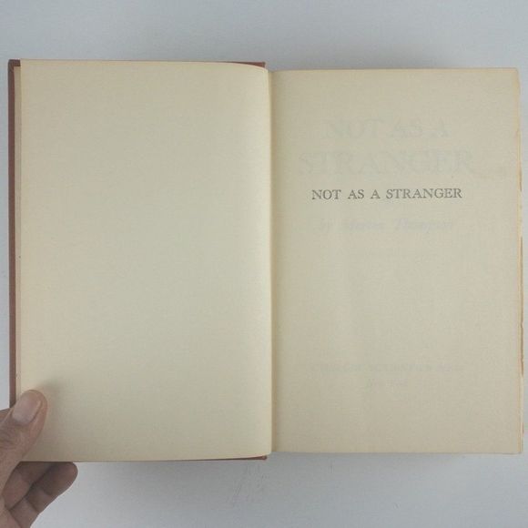 2/$50 - 1954 Not as a Stranger by Morton Thompson - Picture 4 of 15